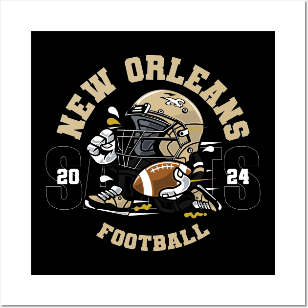 New Orleans Football Wall Art by Nagorniak
